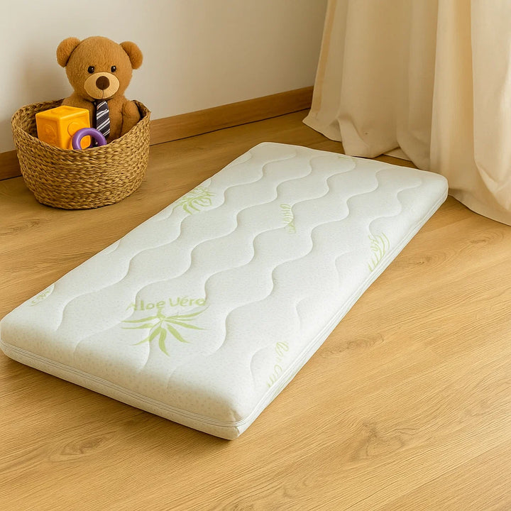 Rainy Бебешки матрак за люлка Ева 42х90х6 см Алое Вера