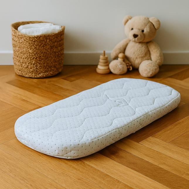 Rainy Матрак за бебешка количка 79х36х4 Сребърни нишки