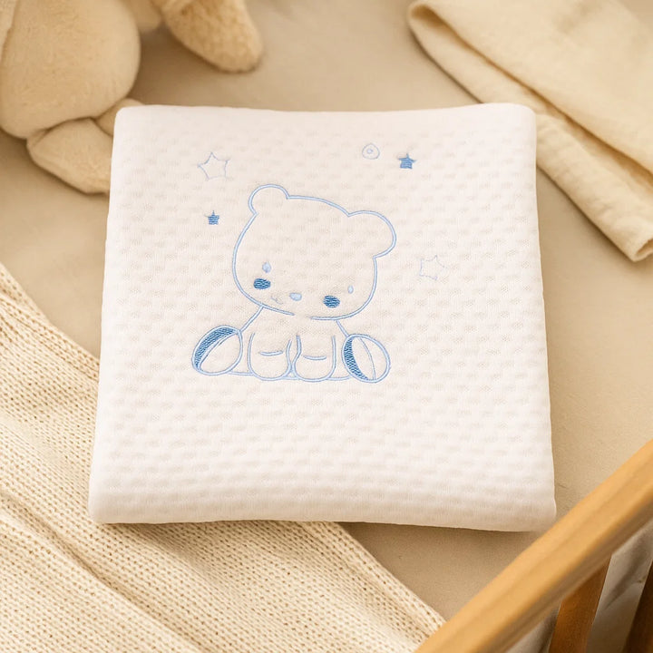 Rainy Бебешка пелена Бебчо 80х80 см. Синьо мече