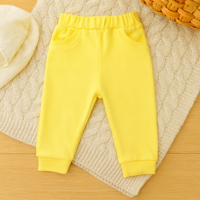 Rainy Бебешки дълъг панталон с джоб 62-92 см. жълт