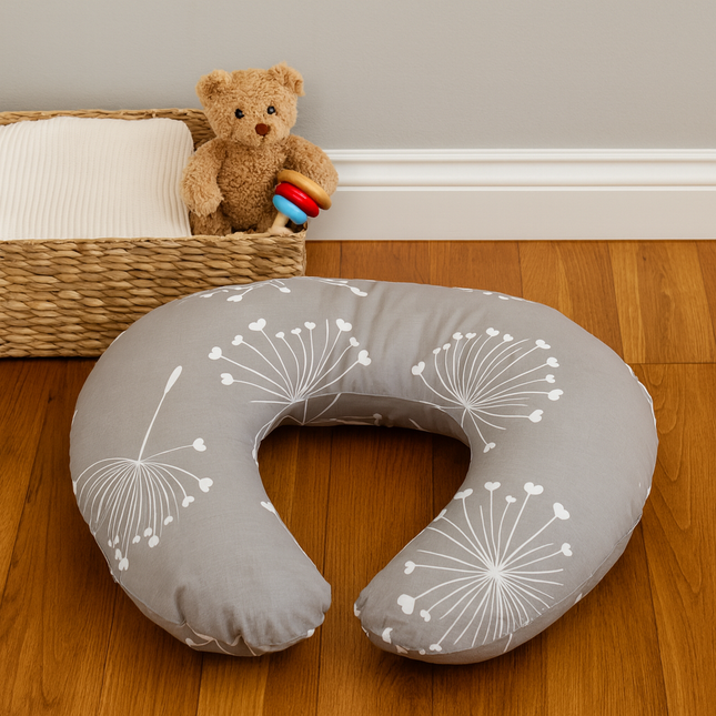 Rainy Възглавница за кърмене Кафяви глухарчета