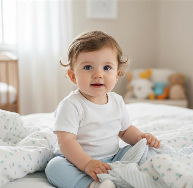 Rainy Бебешка камизолка с къс ръкав Pure 56-74 см.