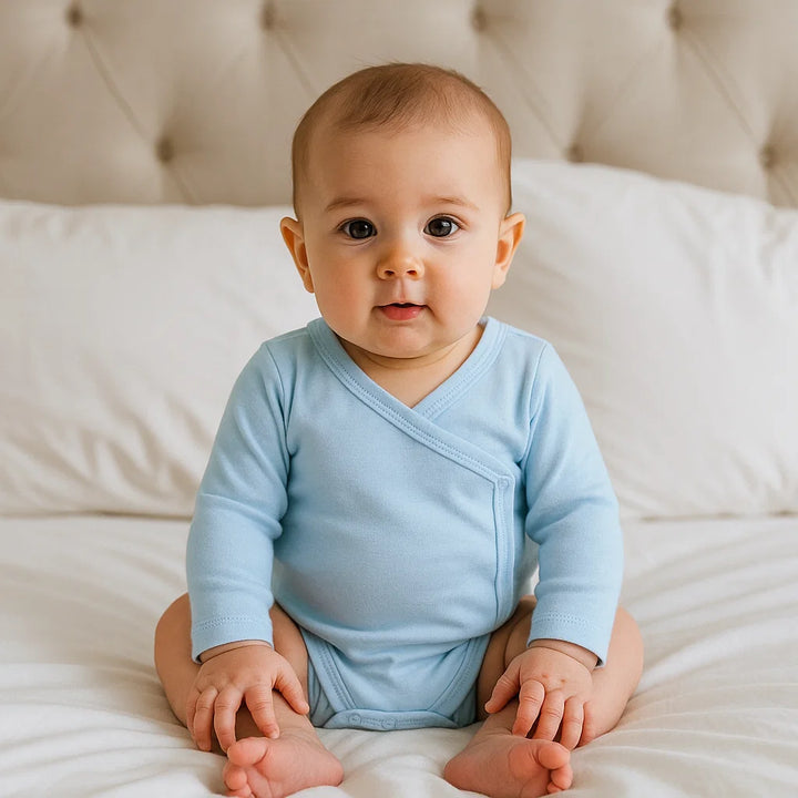 Rainy Бебешко боди със странично закопчаване 48 - 68 см. син