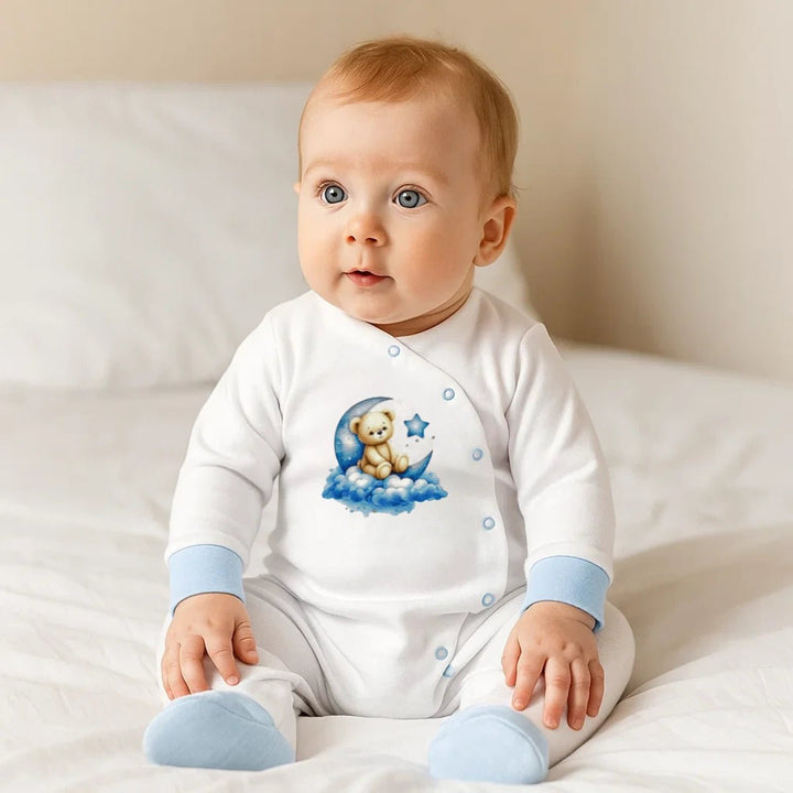 Rainy Бебешки гащеризон Лунно мече син 56 - 68 см.