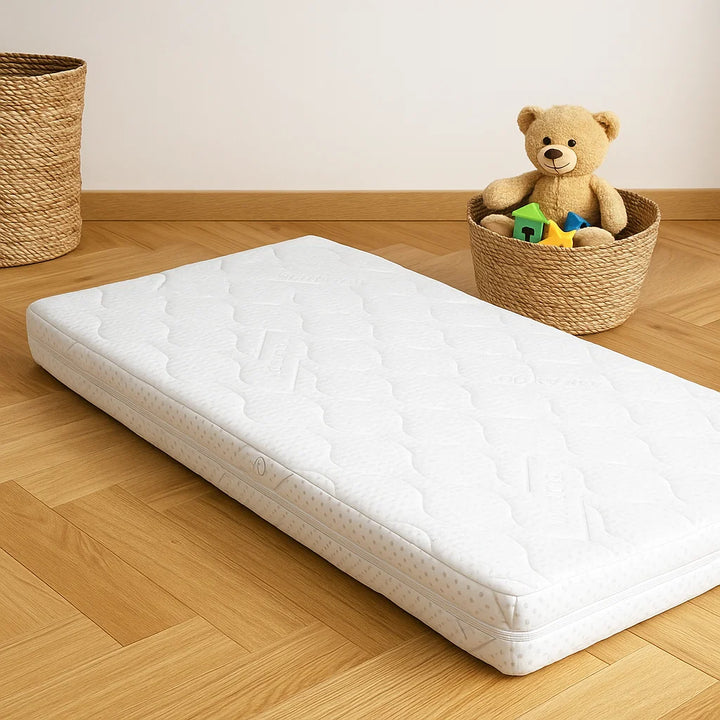 Rainy Бебешки двулицев матрак 60х120х12 см. Сребърни нишки