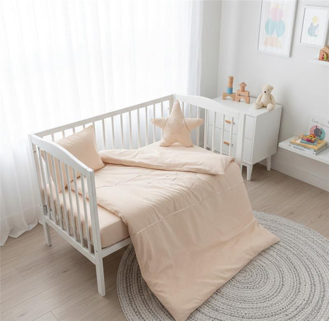 Rainy Бебешки спален комплект 6 части 60х120 см. Звезда с мече бежов