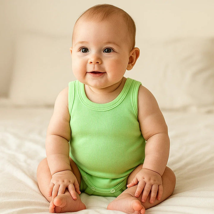 Rainy Бебешко боди потник 48-80см. киви