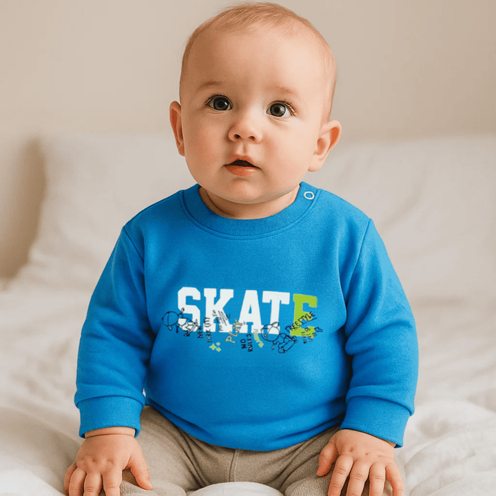 Rainy Бебешка блуза с дълъг ръкав Skate 62-92 см. небе