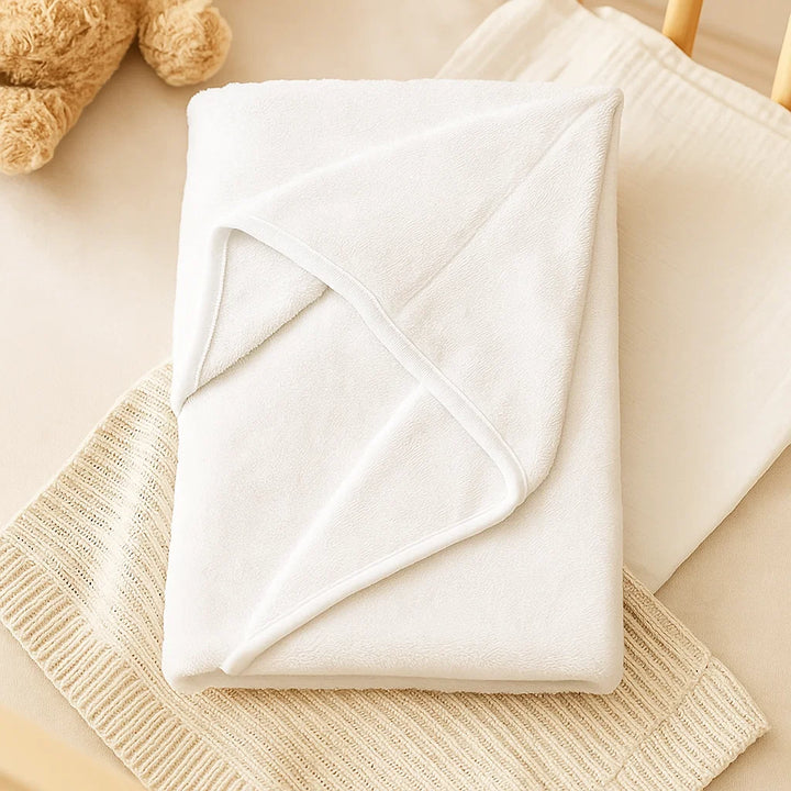 Rainy Бебешка хавлия 100х100 см. бяла