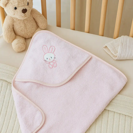 Rainy Бебешка хавлия с качулка Зайче 90х90 см.