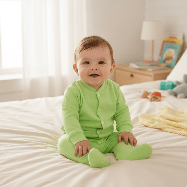 Rainy Бебешки комплект 2 части Жилетка с ританка 48-62 см. киви