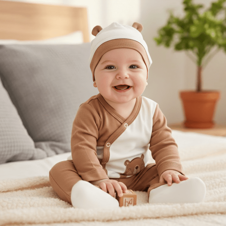 Rainy Бебешки комплект от 3 части Мечо и приятели 48-62 см.