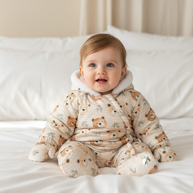 Rainy Бебешки космонавт Bears 56 - 86 см. мока