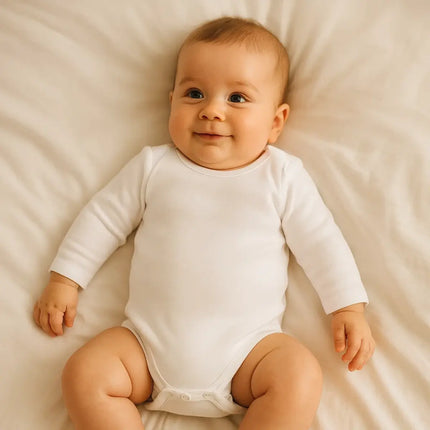 Rainy Детско боди White с дълъг ръкав 56-80 см.