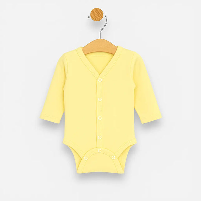 Rainy Бебешко боди с предно закопчаване Yellow 48 - 74см.