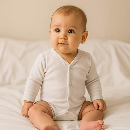 Rainy Бебешко боди нежно екрю 48-74см.