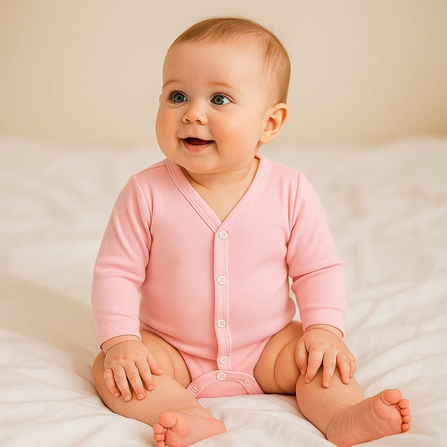 Rainy Бебешко боди с предно закопчаване 48 - 74см. розово