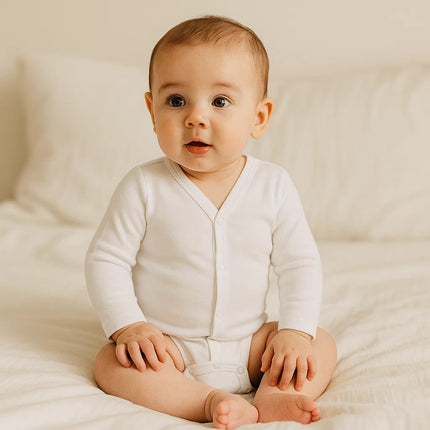 Rainy Бебешко боди Snowflake с предно закопчаване 48-74см.