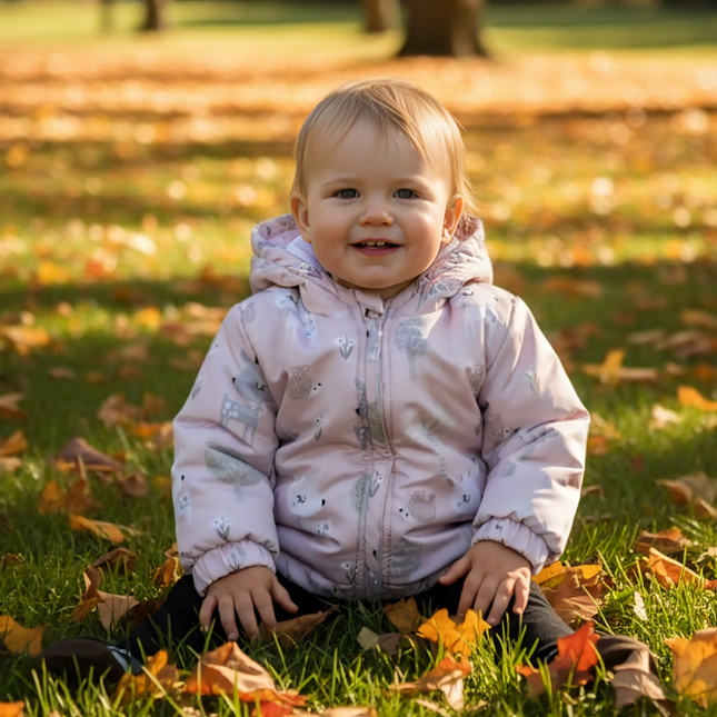 Rainy Бебешко Ватирано яке 62 - 92 см. Pink deer