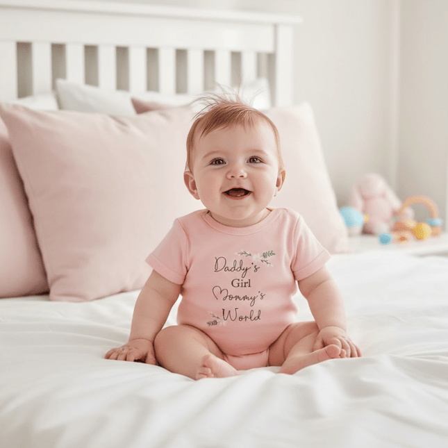 Rainy Бебешко боди с къс ръкав 48-86см. Daddy's girl