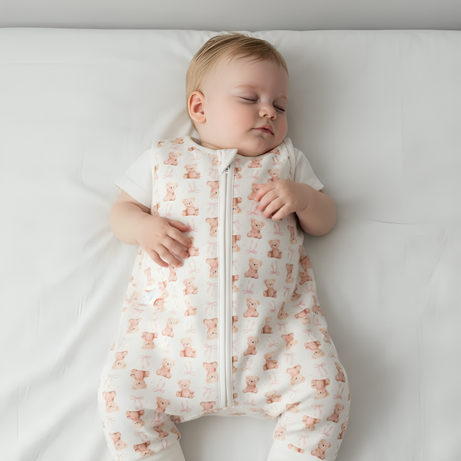 Rainy Гащеризон за сън с крачета Мече с панделка