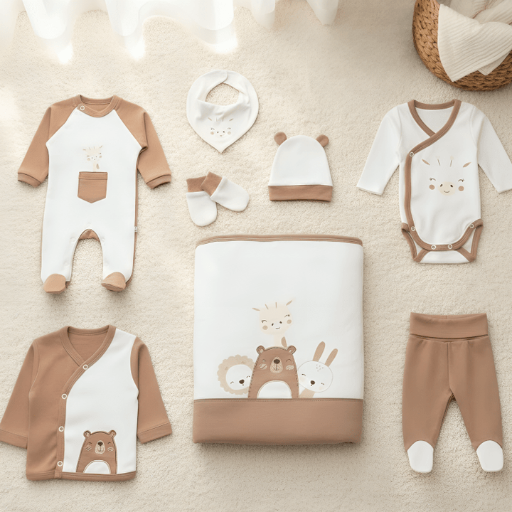 Rainy Бебешки комплект за изписване 8ч. Мечо и приятели