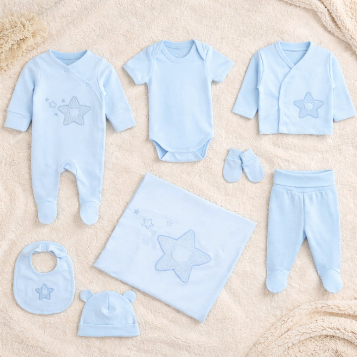 Rainy Бебешки комплект за изписване 8ч. Звезда с мече Лято