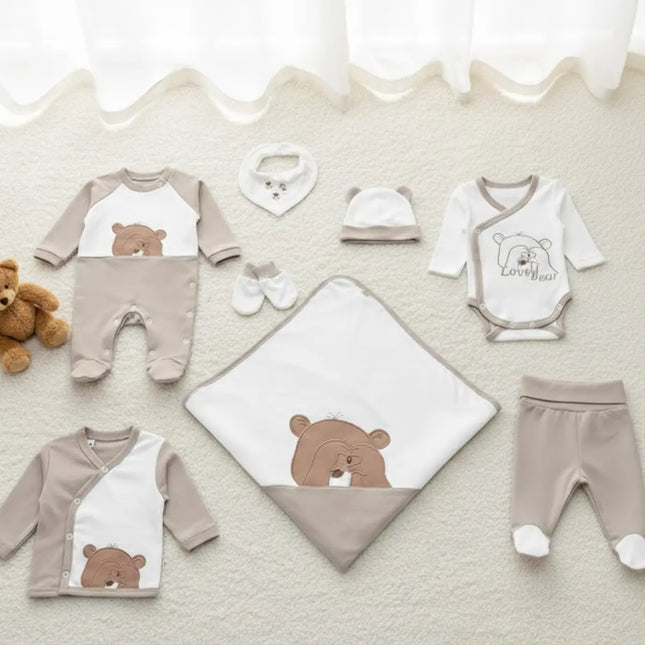 Rainy Бебешки комплект за изписване 8ч. Love Bear