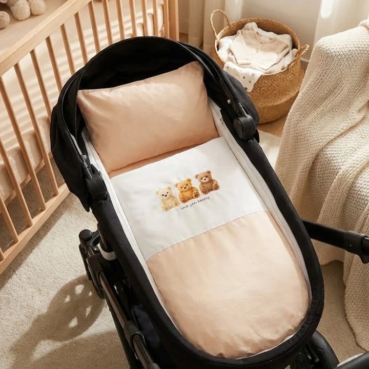 Rainy Спален комплект за количка 5 части Basic Love you bearly