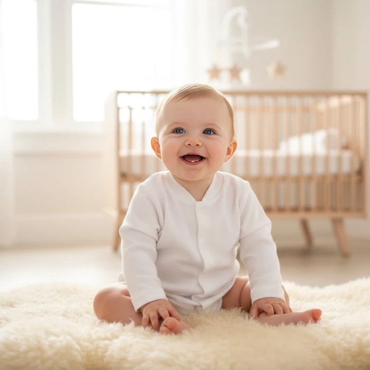 Rainy Бебешка жилетка с дълъг ръкав Snowflake