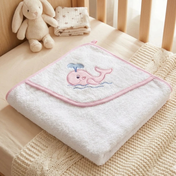 Rainy Бебешка хавлия с качулка Китче 80х80 см. за момиче