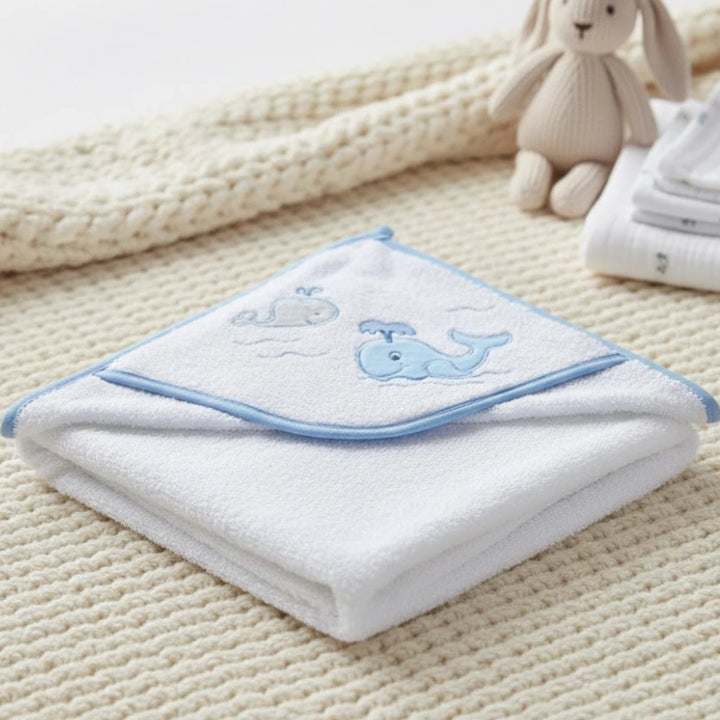 Rainy Бебешка хавлия с качулка Китчета 80х80 см. за момче