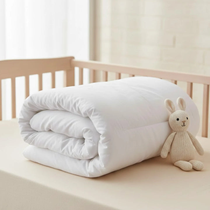 Rainy Бебешка олекотена завивка Basic 75х75 см. бял