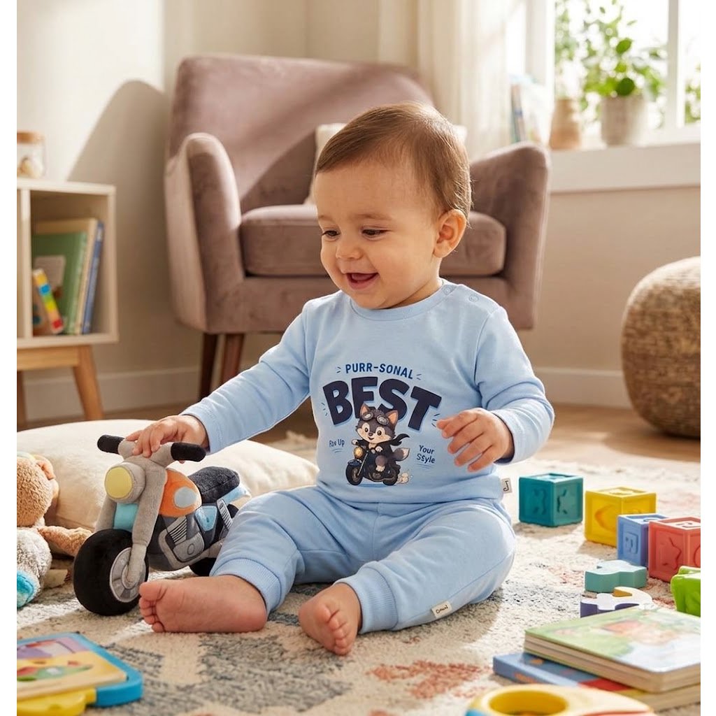 Rainy Бебешка блуза с дълъг ръкав Best 62-92 см. син