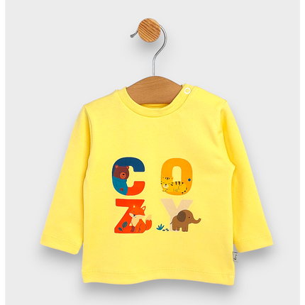 Rainy Бебешка блуза с дълъг ръкав Cozy 62-92 см. жълт