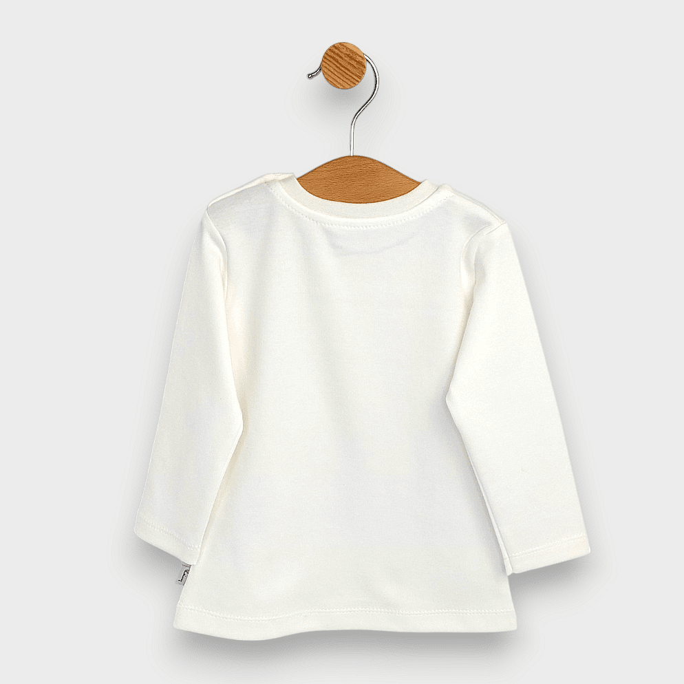 Rainy Бебешка блуза с дълъг ръкав Цветно мече 62-92 см. екрю