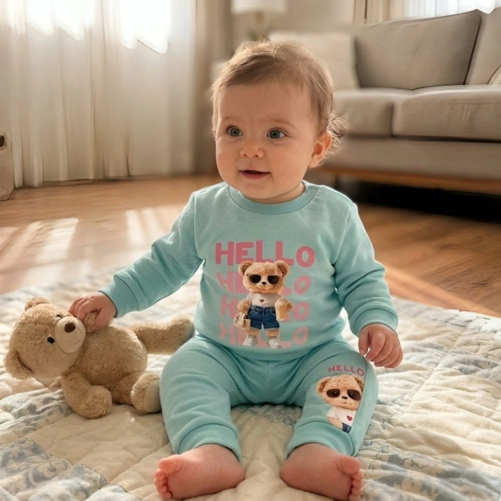Rainy Бебешка блуза с дълъг ръкав Hello Hello 62-92 см. аква