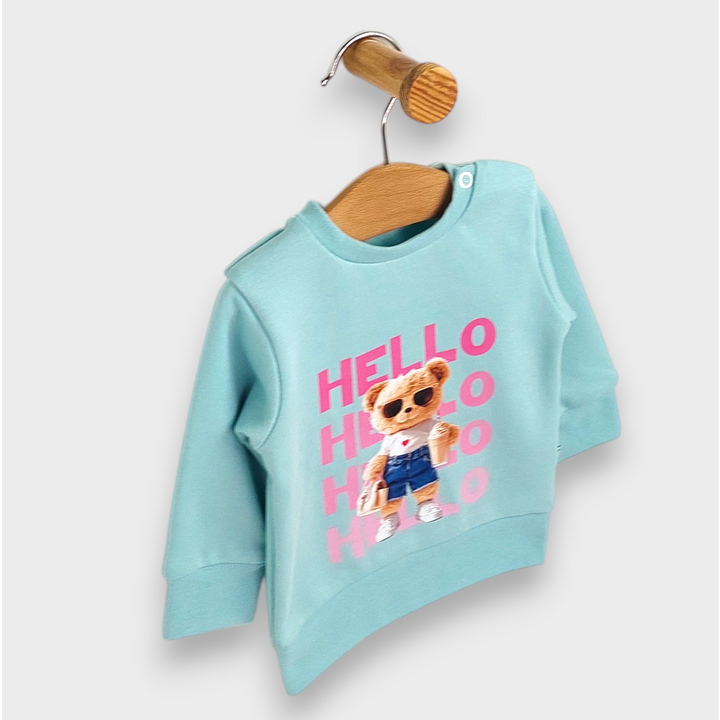 Rainy Бебешка блуза с дълъг ръкав Hello Hello 62-92 см. аква