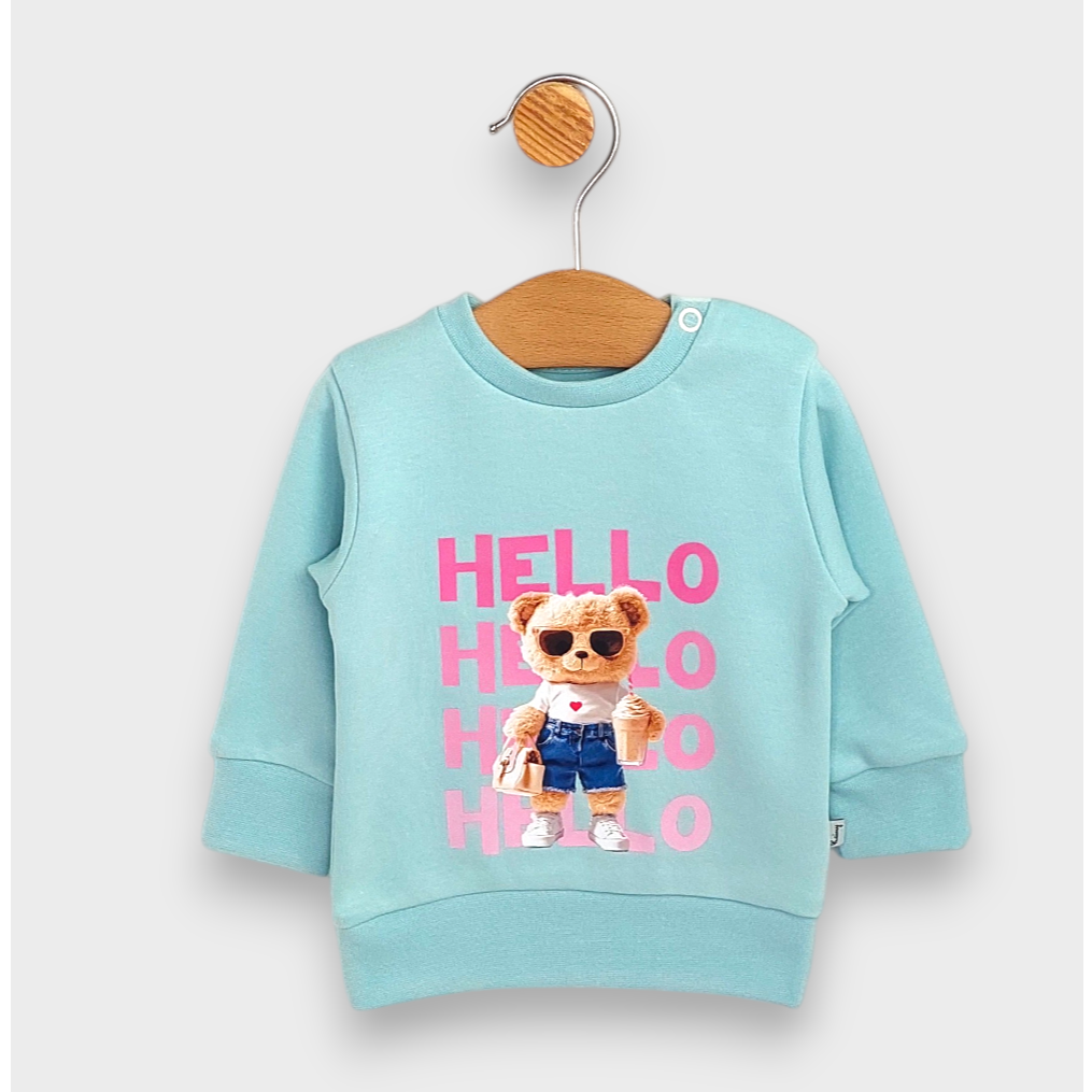 Rainy Бебешка блуза с дълъг ръкав Hello Hello 62-92 см. аква