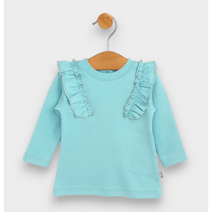 Rainy Бебешка блуза с дълъг ръкав и харбали 62-92 см. аква