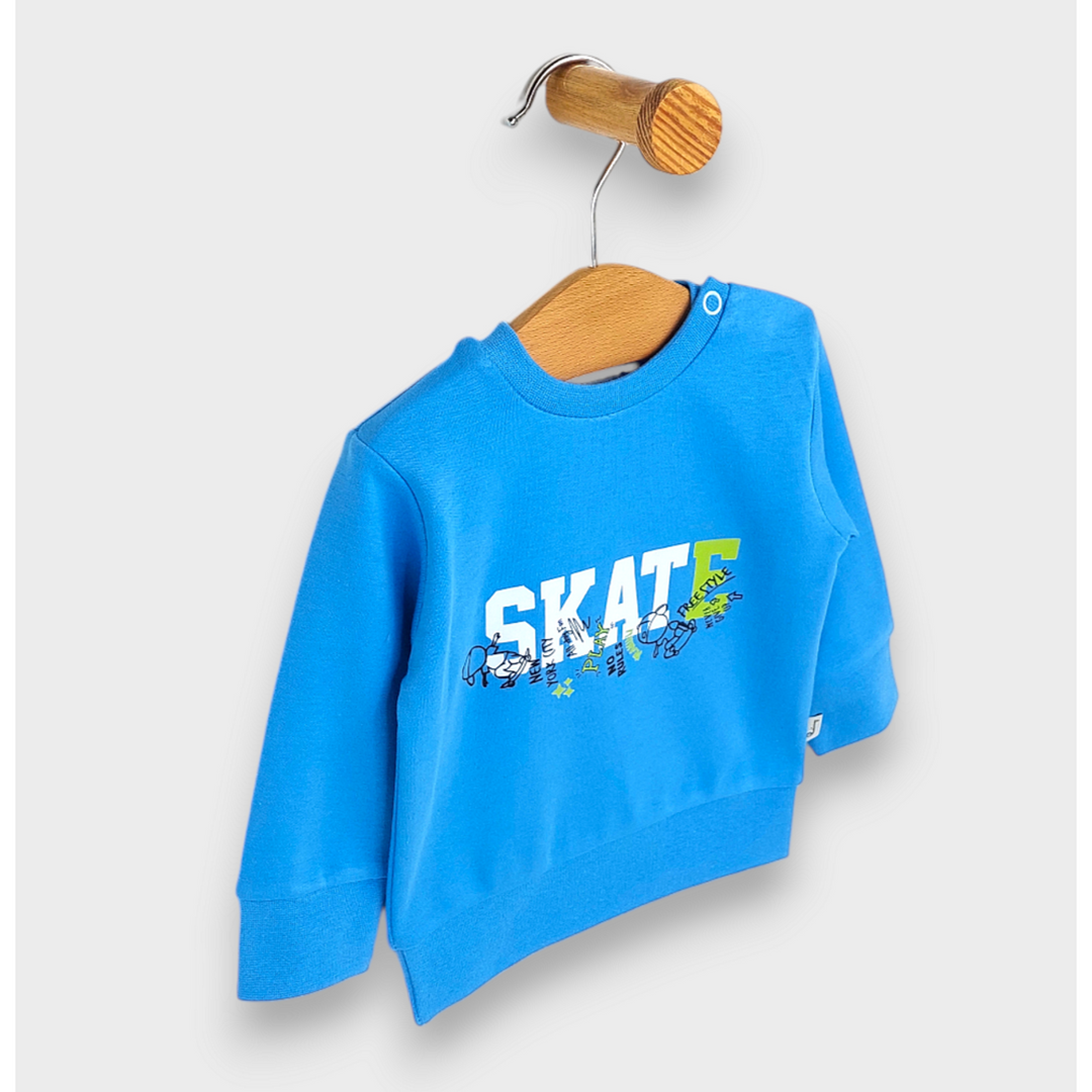 Rainy Бебешка блуза с дълъг ръкав Skate 62-92 см. небе