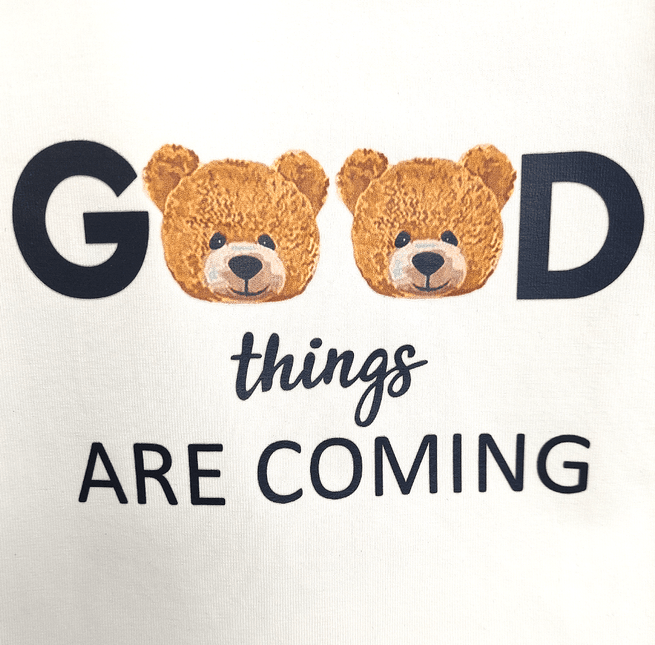 Rainy Бебешка блуза с къс ръкав Good Bear 62-86 см. екрю