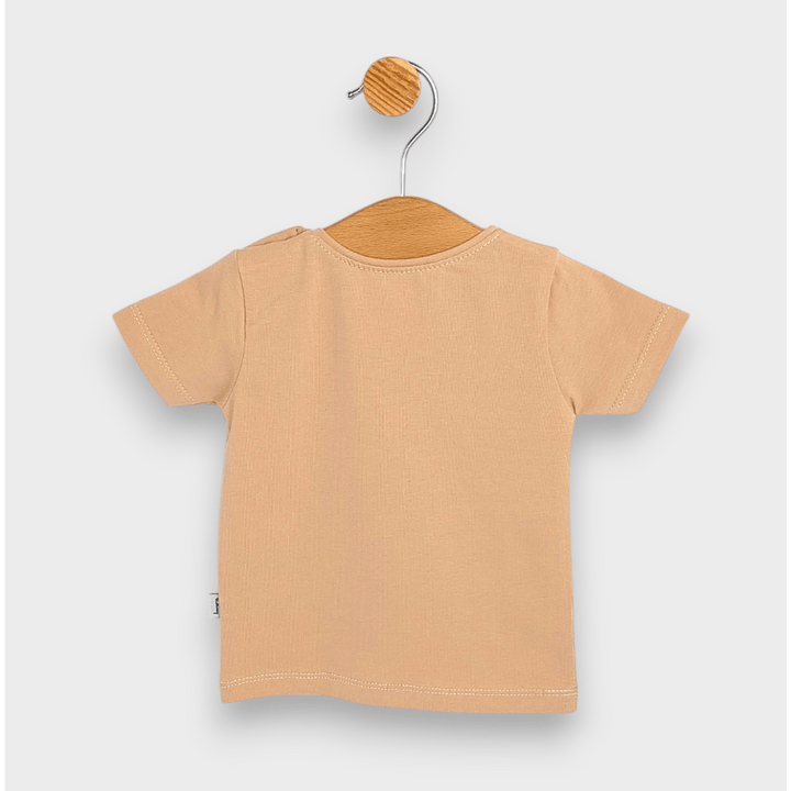 Rainy Бебешка блуза с къс ръкав Cool tiger 62-92 см. мока