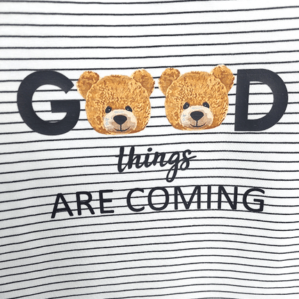 Rainy Бебешка блуза с къс ръкав Good Bear 62-86 см. райе