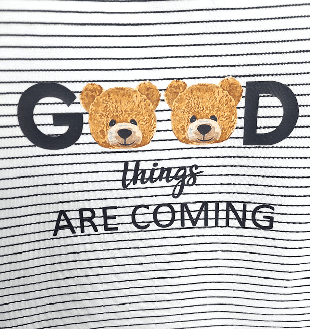 Rainy Бебешка блуза с къс ръкав Good Bear 62-86 см. райе