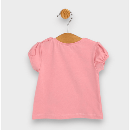 Rainy Бебешка блуза с къс ръкав Маргаритки 62-92 см. пудра