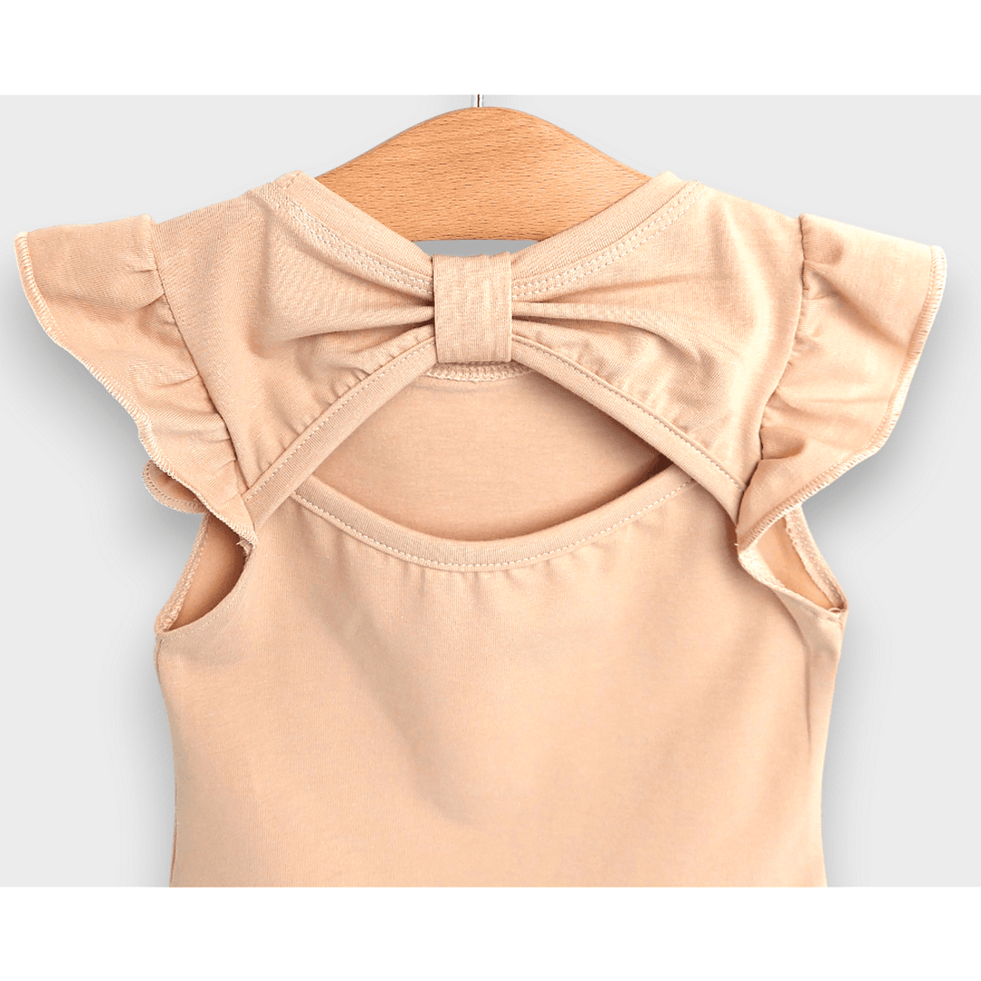 Rainy Бебешка блуза с къс ръкав Панделка 62-92 см. мока