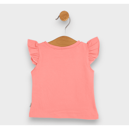 Rainy Бебешка блуза с къс ръкав Пеперуда 62-92 см. праскова
