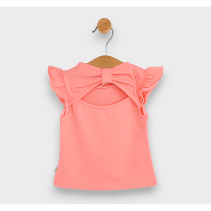 Rainy Бебешка блуза с къс ръкав Пеперуда 62-92 см. праскова