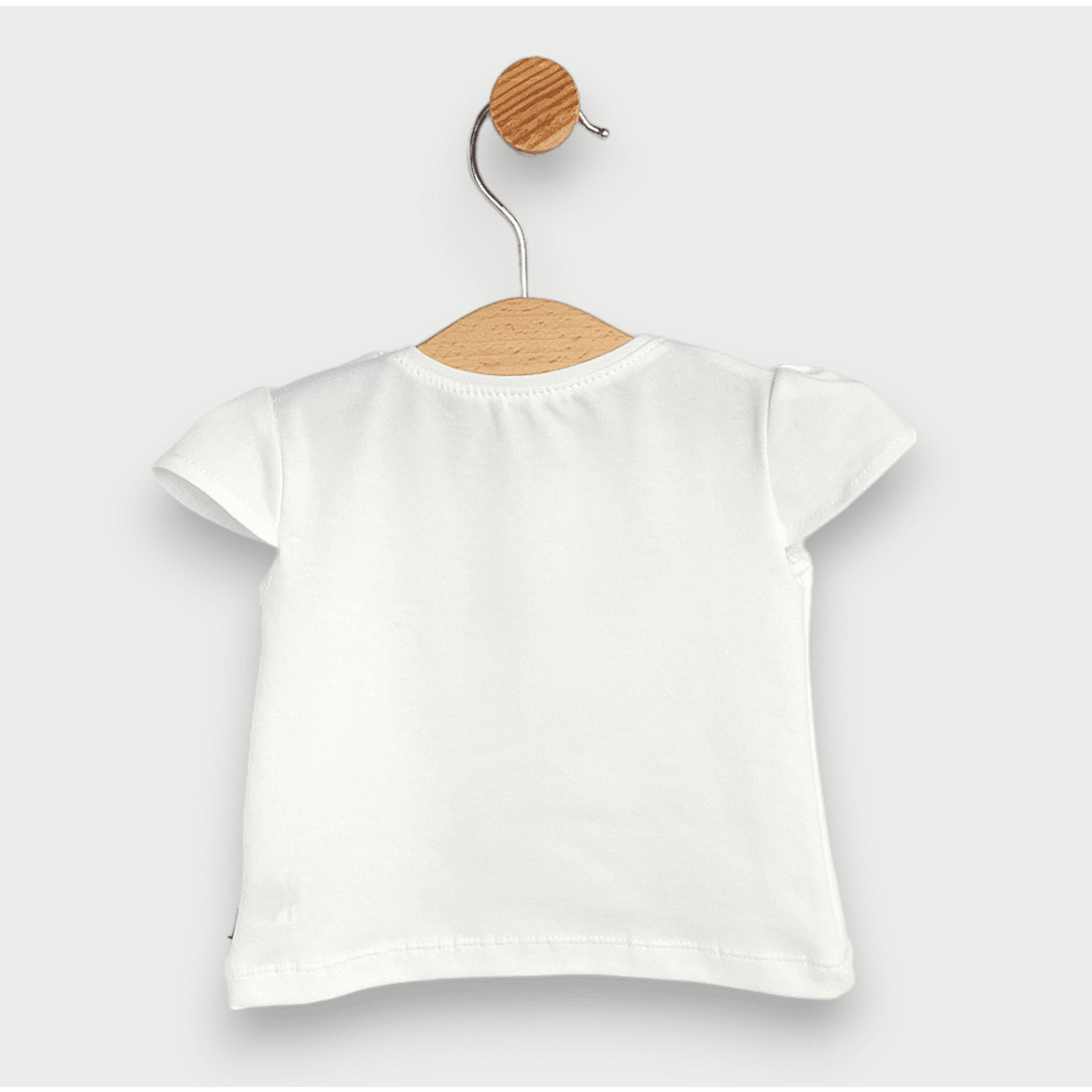 Rainy Бебешка блуза с къс ръкав With love 62-92 см. екрю